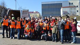 Ежегодная социальная программа «Нам здесь жить!» стартовала в Клину. Было вывезено более 10 тонн мусора!